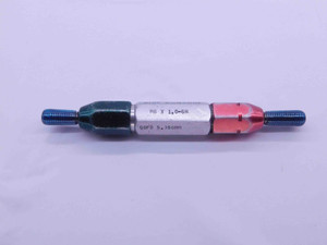 M6 X 1 6H METRIC THREAD PLUG GAGE 6 1.0 GO NO GO P.D.'S = 5.350 & 5.500 CHECK - JF1223BU