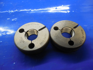 13/16 12 UN 3A VERMONT THREAD RING GAGES .8125 GO NO GO P.D.'S = .7584 & .7543