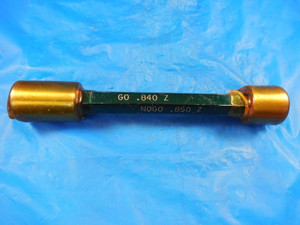 .840 & .850 DIA CLASS Z SMOOTH PIN PLUG GAGE GO NO GO 0.875 UNDERSIZE 7/8 TOOL