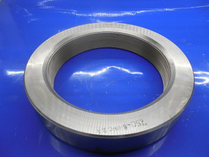 SHOP MADE 7 1/2 8 UNC 2A THREAD RING GAGE 7.5 QUALITY INSPECTION 7 1/2 SHOP TOOL