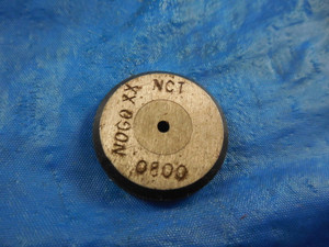 .0800 DIA CLASS XX CARBIDE SMOOTH PLAIN BORE RING GAGE NO GO .0625 OVERSIZE 1/16