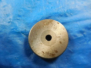 .1370 DIA CLASS Z CARBIDE SMOOTH PLAIN BORE RING GAGE GO .1250 OVERSIZE 1/8 TOOL