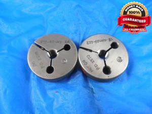 .277 40 UNS 2A THREAD RING GAGES 0.277 GO NO GO P.D.'S =.2599 & .2570 .277-40