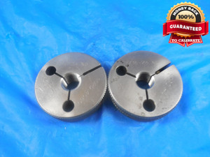 7/16 24 NS THREAD RING GAGES .4375 GO NO GO P.D.'S = .4080 & .4050 7/16-24 TOOL