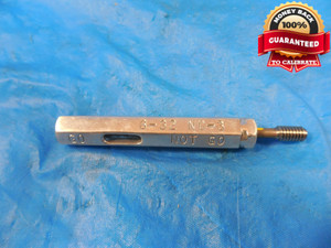 8 32 NC 3 THREAD PLUG GAGE # .164 NO GO ONLY P.D. =.1456 QUALITY #8-32