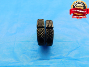 4 40 NC 2 THREAD RING GAGES #4 .112 GO NO GO P.D.'S = .0958 & .0934 UNC-2 CHECK - DS1031BU