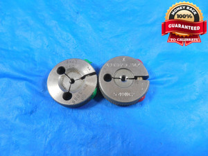 5 40 NC 2 THREAD RING GAGES #5 .125 GO NO GO P.D.'S = .1088 & .1064 QUALITY #5-4