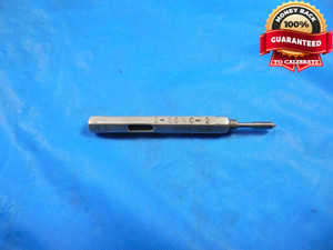 2 56 NC 2 THREAD PLUG GAGE #2 .086 NO GO ONLY P.D. = .0764 QUALITY #2-56 TOOL