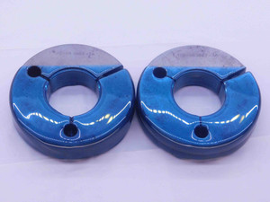 1 1/2 18 UNEF 3A THREAD RING GAGES 1.5 1.50 GO NO GO P.D.'S = 1.4639 & 1.4602 - JF1384BU