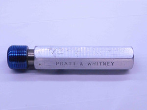 1/2 14 NPTF L1 PIPE THREAD PLUG GAGE .5 .50 .500 .5000 N.P.T.F. DRYSEAL TAPER - JF1489GR