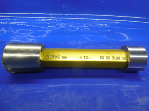 31.62 & 31.88 MM CLASS X SMOOTH PIN PLUG GAGE GO NO GO 31 31.5 32.0 1.250 +.0051