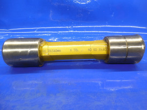 39.540 & 39.800 MM CLASS X SMOOTH PIN PLUG GAGE GO NO GO 39.5 40.0 1.5625 +.0045