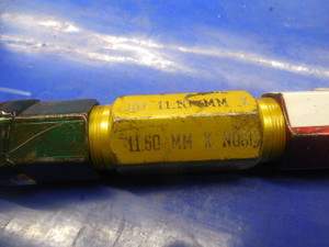 11.10 & 11.50 CLASS X SMOOTH PIN PLUG GAGE GO NO GO 11.0 11.50 MM .4375 +.0153