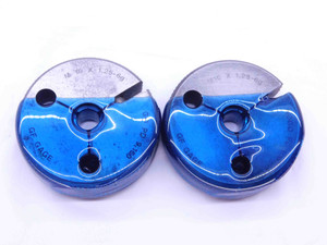 M10 X 1.25 6g METRIC THREAD RING GAGES 10 GO NO GO P.D.'S = 9.160 & 9.042 CHECK - JF1598RM