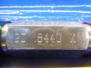 .8440 & .8540 IN DIA CLASS X SMOOTH PIN PLUG GAGE GO NO GO .8750 UNDERSIZE 7/8