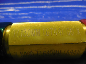 17.130 & 17.630 CLASS X SMOOTH PIN PLUG GAGE GO NO GO 17.5 18.0 MM .6875 +.0066