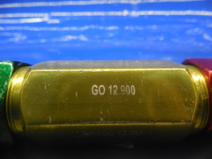 12.900 & 13.200 MM CLASS X SMOOTH PIN PLUG GAGE GO NO GO 13 13.0 MM .5000 +.0079
