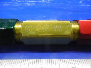12.85 & 13.40 MM CLASS Y SMOOTH PIN PLUG GAGE GO NO GO 13 13.0 MM .5000 +.0059