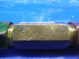 10.92 & 11.15 MM CLASS X SMOOTH PIN PLUG GAGE GO NO GO 11 11.0 MM .4375 +.0015