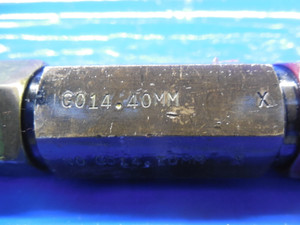 14.40 & 14.70 mm CLASS X SMOOTH PIN PLUG GAGE GO NO GO 14.0 15.0 MM .5625 -.0045