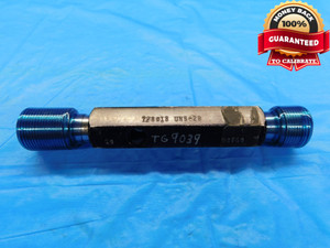 7/8 18 UNS 2B THREAD PLUG GAGE .875 .8750 GO NO GO P.D.'S = .8389 & .8449 CHECK - JF1658BU