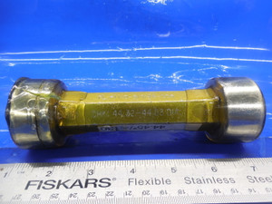 44.32 & 44.58 MM PROGRESSIVE PIN PLUG GAGE GO NO GO 44.0 44.50 MM 1.750 -.005