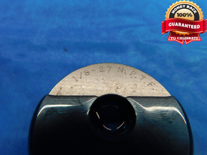 1/8 27 NPTF 6 STEP PIPE THREAD RING GAGE .125 .1250 N.P.T.F. DRYSEAL TAPER CHECK - JF1706BU