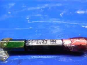 1.370 & 1.430 MM CLASS X SMOOTH PIN PLUG GAGE GO NO GO 1.0 1.50 MM .0625 -.0062