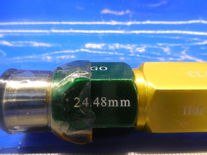 24.48 & 24.74 MM CLASS X SMOOTH PIN PLUG GAGE GO NO GO 24.50 25.0 MM 1.000 -.026