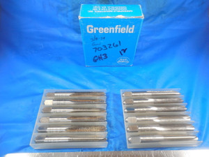 NEW 12PCS GREENFILED GTD 3/8-24 NF H3 GUN P3 13313 NO. 5301 SPIRAL POINT TAPS