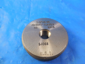 3/8 16 SS SPECIAL SOLID THREAD RING GAGE .375 GO ONLY P.D. = .3379 QUALITY