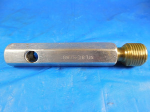 11/16 16 UN 3B THREAD PLUG GAGE .6875 NO GO ONLY P.D. = .6515 11/16-16 QUALITY