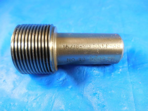 15/16 20 UNEF 3B THREAD PLUG GAGE .9375 NO GO ONLY P.D. = .9094 INSPECTION TOOL