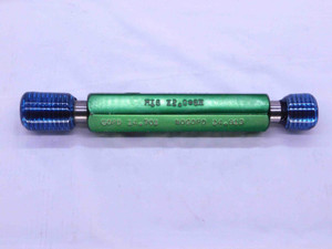 M16 X 2 6H METRIC THREAD PLUG GAGE 16 2.0 GO NO GO P.D.'S = 14.701 & 14.913 - RL0370BU