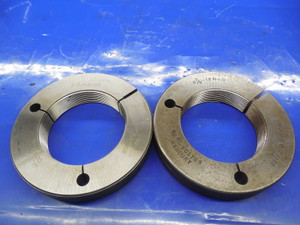 3 3/8 12 N 3 THREAD RING GAGES 3.375 GO NO GO P.D.'S = 3.3209 & 3.3169 QUALITY