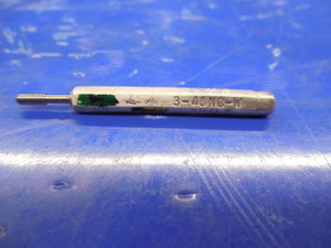 3 48 NC W SET THREAD PLUG GAGE #3 .099 GO ONLY P.D. = .0855 QUALITY INSPECTION