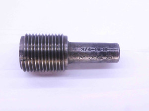 3/4 16 NF THREAD PLUG GAGE .75 .750 .7500 GO ONLY P.D. = .7094 UNF 2B OR 3B - RL0449BU