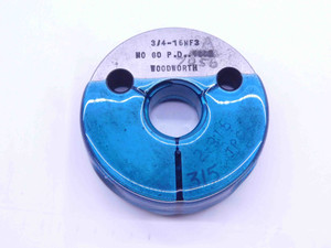 3/4 16 NF 3 THREAD RING GAGE .75 .750 .7500 NO GO ONLY P.D. = .7056 UNF-3 CHECK - RL0466BU