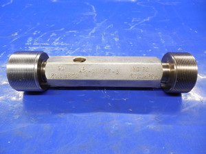 1 1/2 18 NEF 3 THREAD PLUG GAGE 1.5 GO NO GO P.D.'S = 1.4651 & 1.4695 INSPECTION