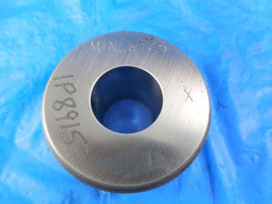 .8725 DIA. CLASS X MASTER SMOOTH PLAIN BORE RING GAGE UNDERSIZE .8750 -.0025 7/8