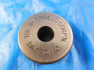 SHEFFIELD .4140 DIA. CLASS X MASTER PLAIN BORE RING GAGE UNDERSIZE .4375 7/16