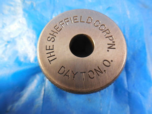 SHEFFIELD .3680 DIAMETER CLASS X MASTER PLAIN BORE RING GAGE UNDERSIZE .3750 3/8