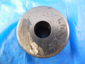SHEFFIELD .4384 DIAMETER CLASS X MASTER PLAIN BORE RING GAGE OVERSIZE .4375 7/16