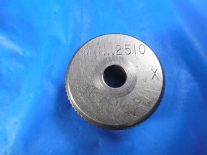 BENDIX .2510 DIA CLASS X MASTER PLAIN BORE RING GAGE OVERSIZE .2500 +.001 1/4