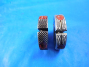 4 48 NF 2 THREAD RING GAGES #4 .112 GO NO GO P.D.'S = .0985 & .0963 4-48 NF-2
