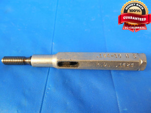8 30 NS THREAD PLUG GAGE #8 .164 GO ONLY P.D. = .1424 8-30 QUALITY INSPECTION