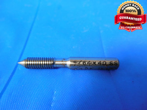 9/64 40 SS THREAD PLUG GAGE .14625 GO ONLY P.D. = .1267 QUALITY INSPECTION .1462