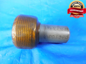 1 3/8 16 UN 2B THREAD PLUG GAGE 1.375 NO GO ONLY P.D. = 1.3410 N-2B 1.3750-16
