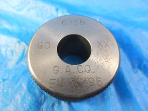 .6355 DIA. CLASS XX SMOOTH PLAIN BORE RING GAGE GO OVERSIZE .6250 +.0105 5/8