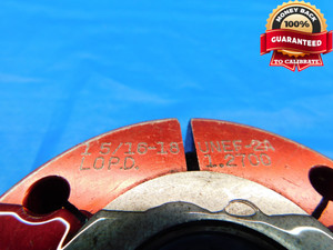 1 5/16 18 UNEF 2A THREAD RING GAGES 1.3125 GO NO GO P.D.'S = 1.2749 & 1.2700 - JF2115MU